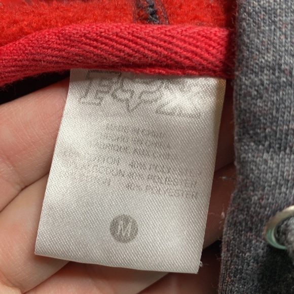 Vintage Fox Racing Grey Hooded Sweatshirt Size Medium - Picture 3 of 5